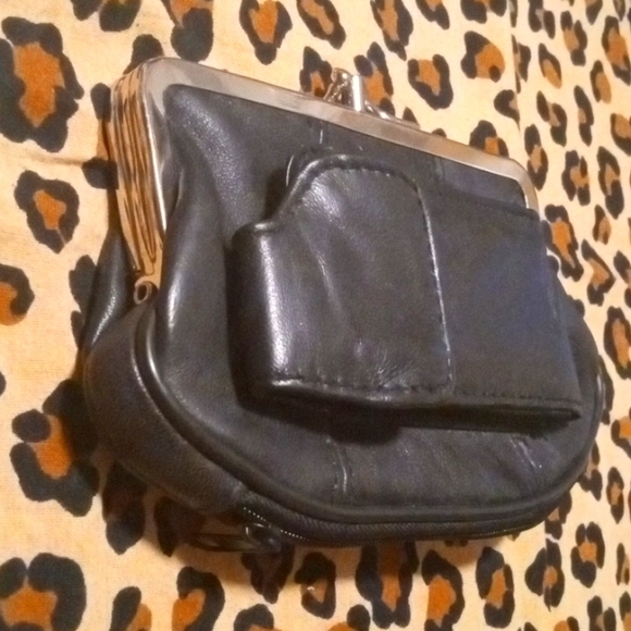 Faux Leather Black Cigarette, Wallet and Lighter Holder - Picture 7 of 12